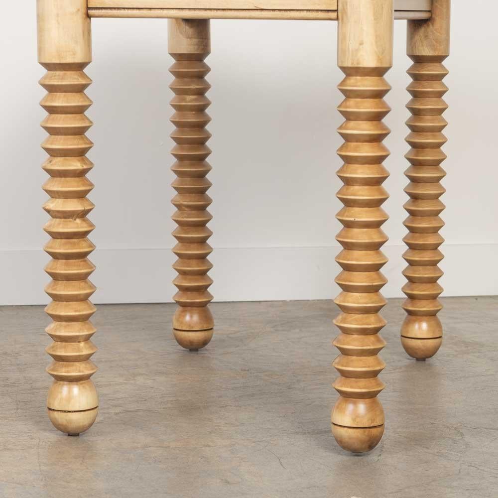 French Wood Table by Charles Dudouyt For Sale 2