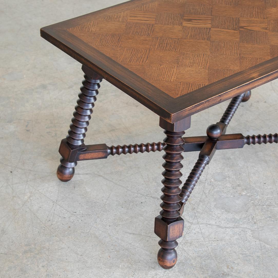 French Wood Table by Charles Dudouyt 3