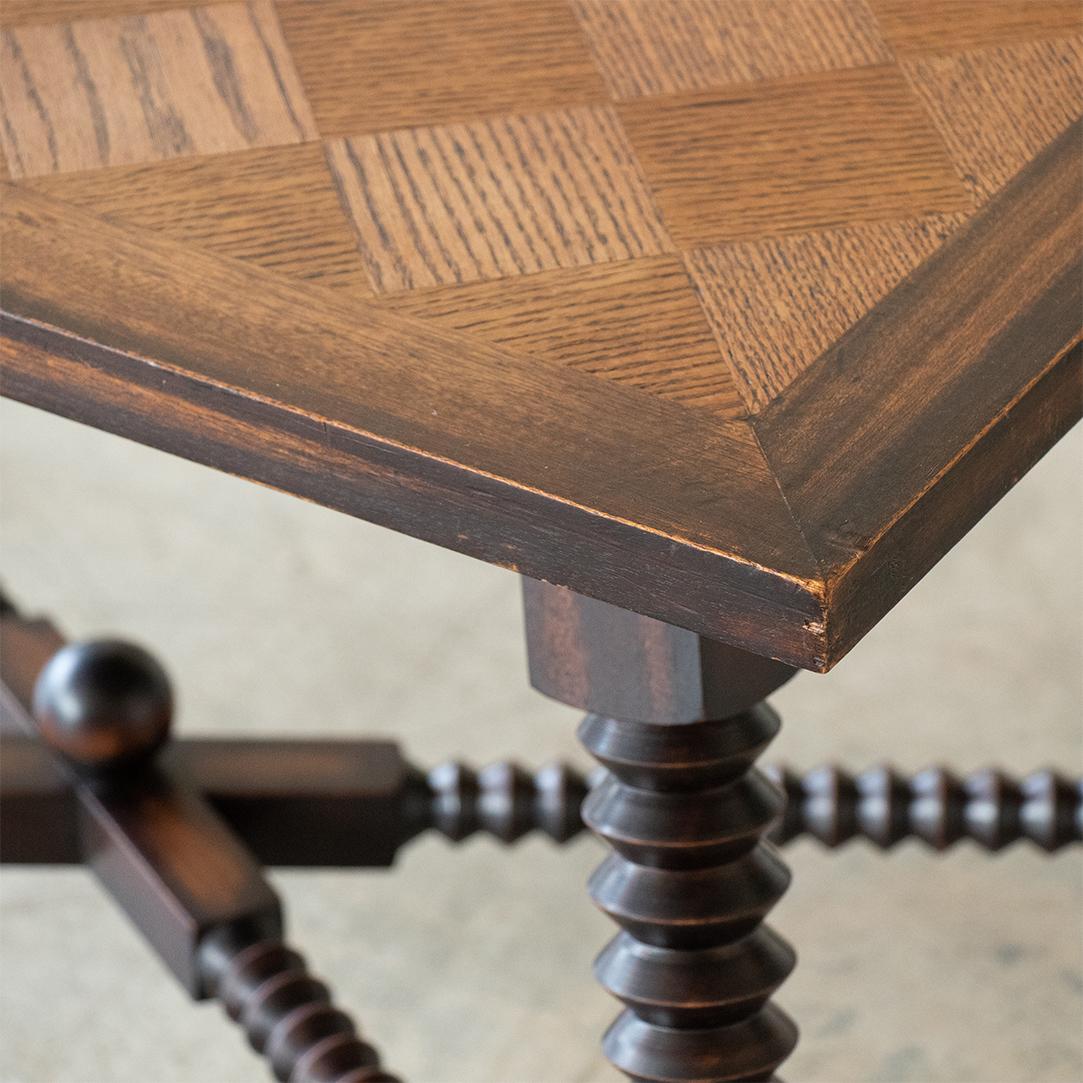 French Wood Table by Charles Dudouyt 4