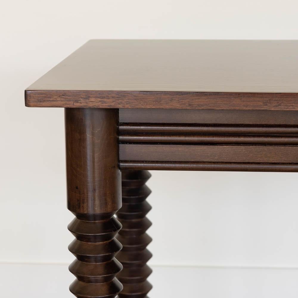 French Wood Table by Charles Dudouyt For Sale 4