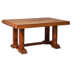 French Wood Table by Charles Dudouyt