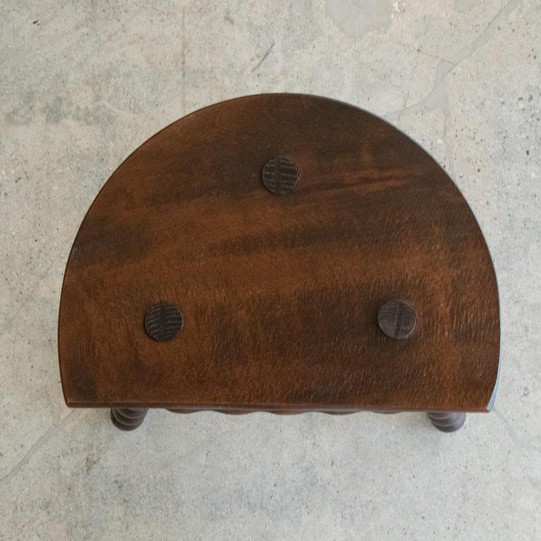 French Wood Tripod Stool 1