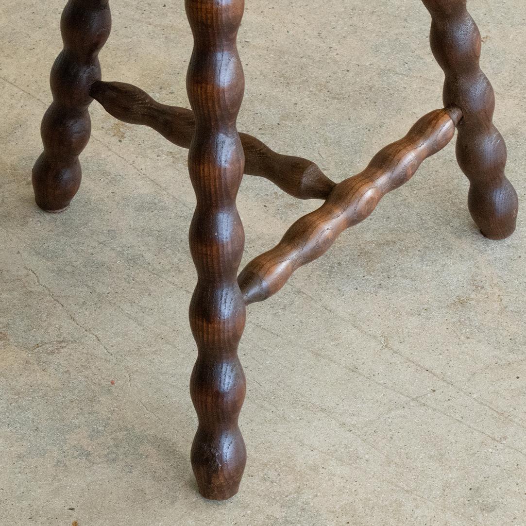 French Wood Tripod Stool 2