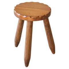 French Wood Tripod Stool