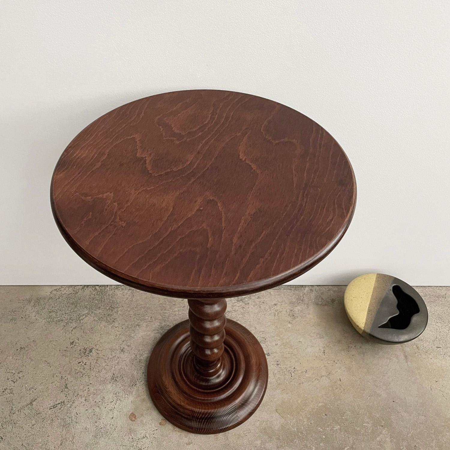 French Wood Twist Side Table For Sale 5