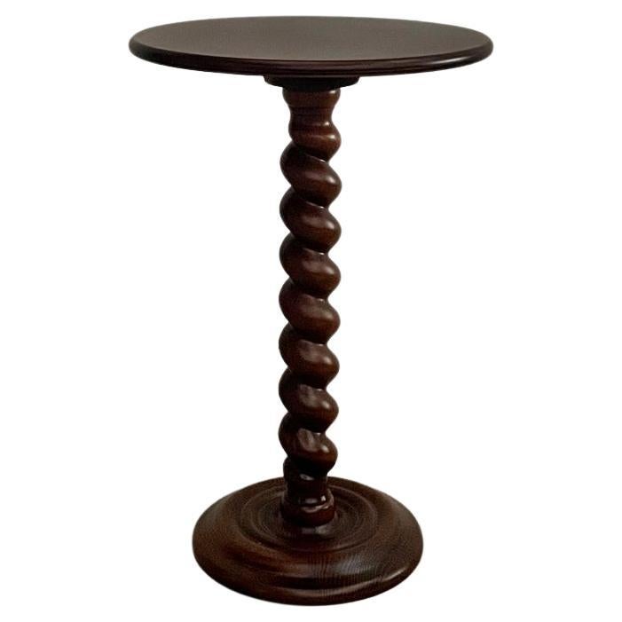 French Wood Twist Side Table For Sale 9