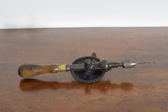 French Wooden and Steel Handled Drill, 2nd quarter 19th century