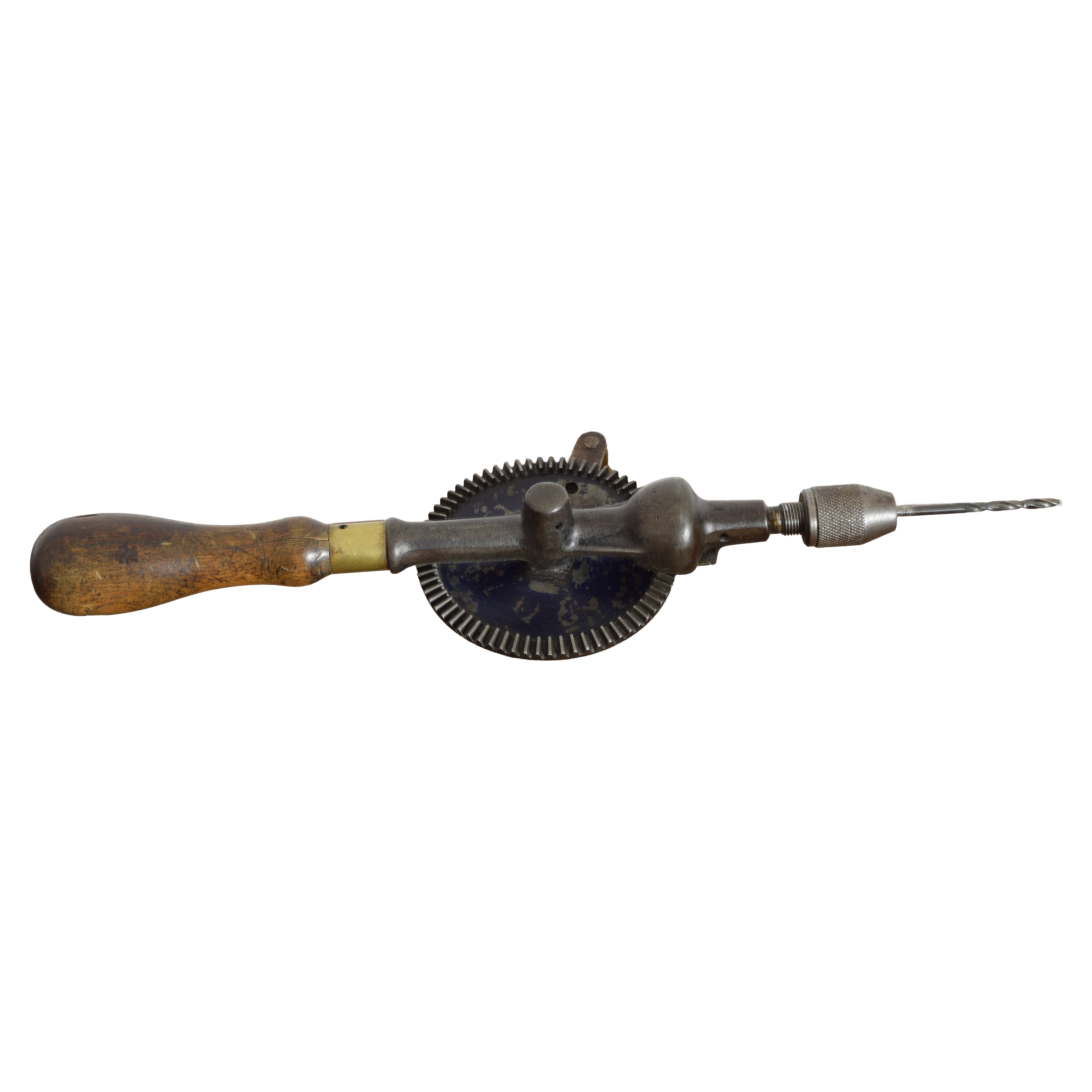 French Wooden and Steel Handled Drill, 2nd quarter 19th century
