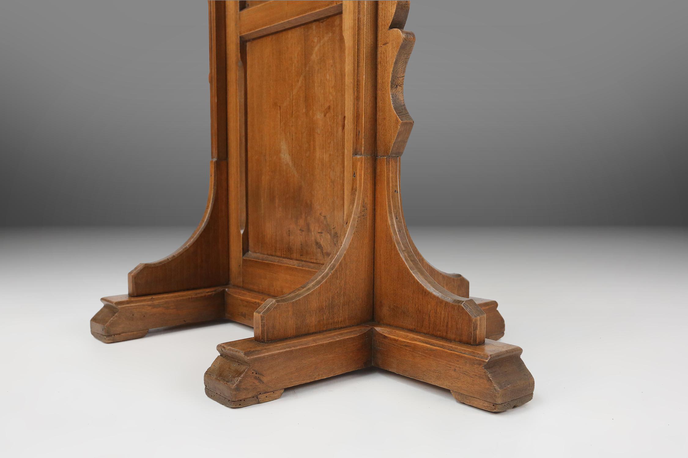 French Wooden Church Console, 1900s For Sale 3