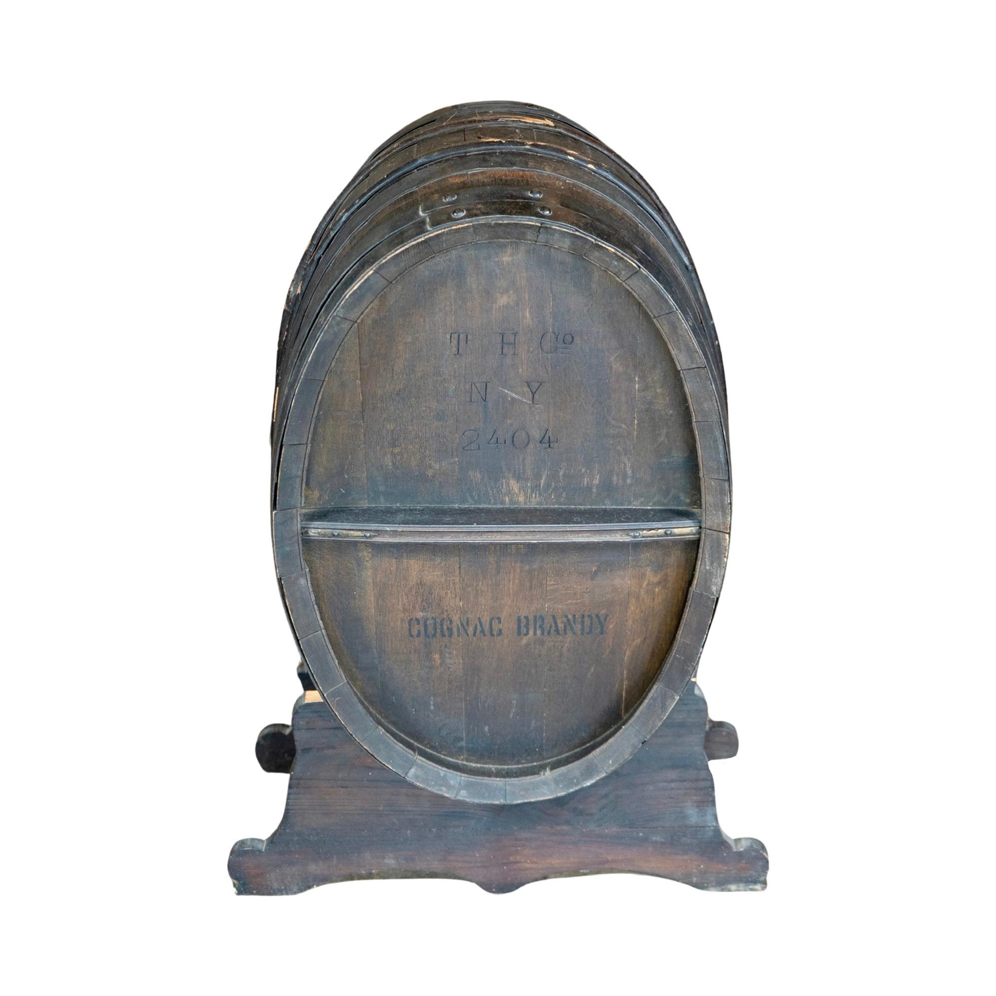 French Wooden Cognac Brandy Barrel For Sale 7