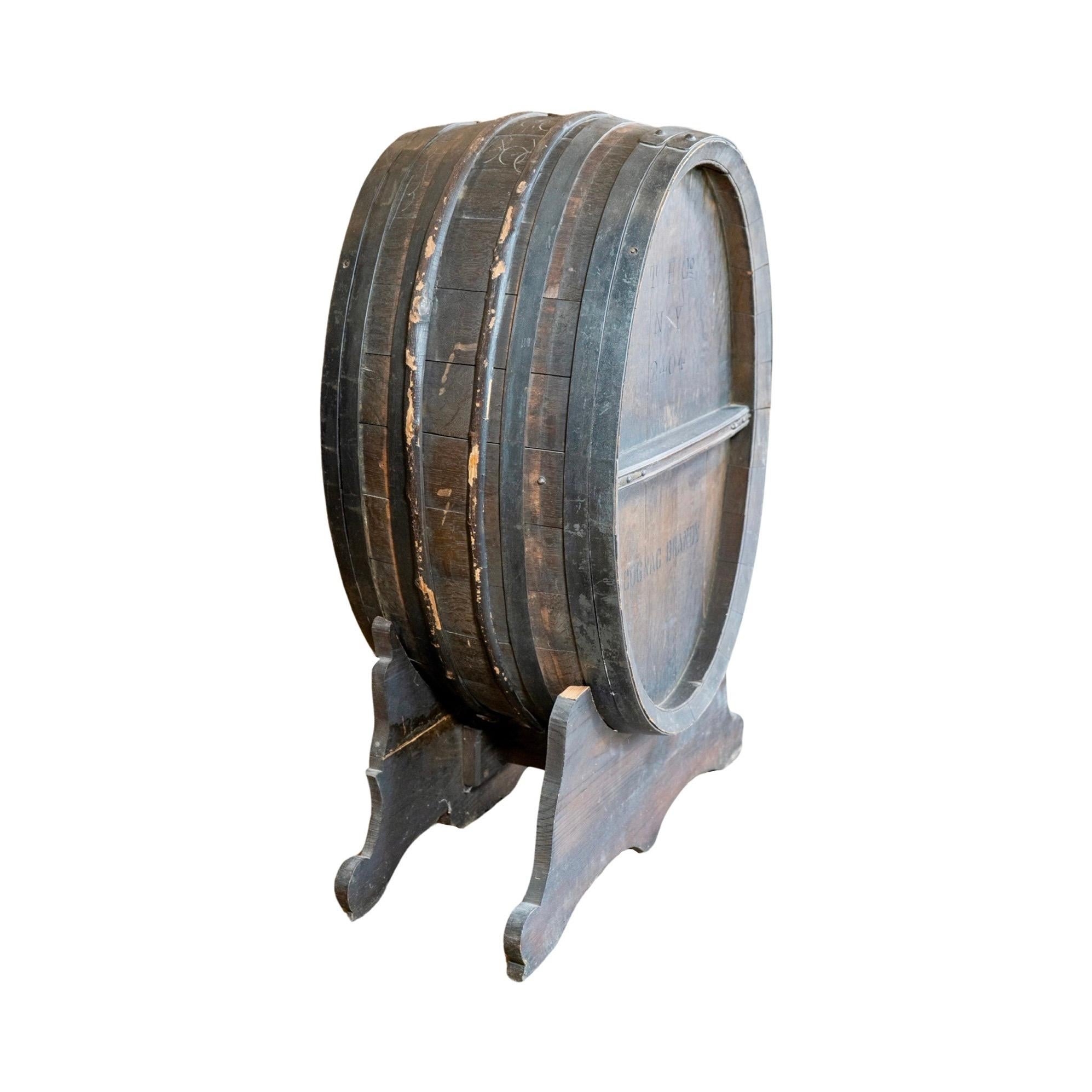 French Wooden Cognac Brandy Barrel For Sale 10