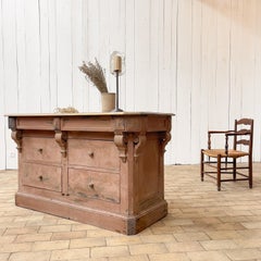 French Wooden Counter, circa 1900