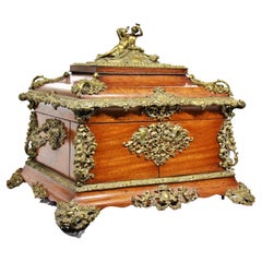 French Wooden Decanter Box, 19th Century