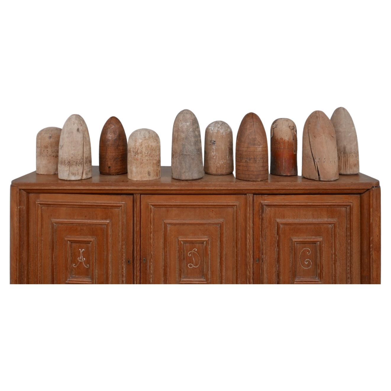 French Wooden Decorative Millinery Moulds