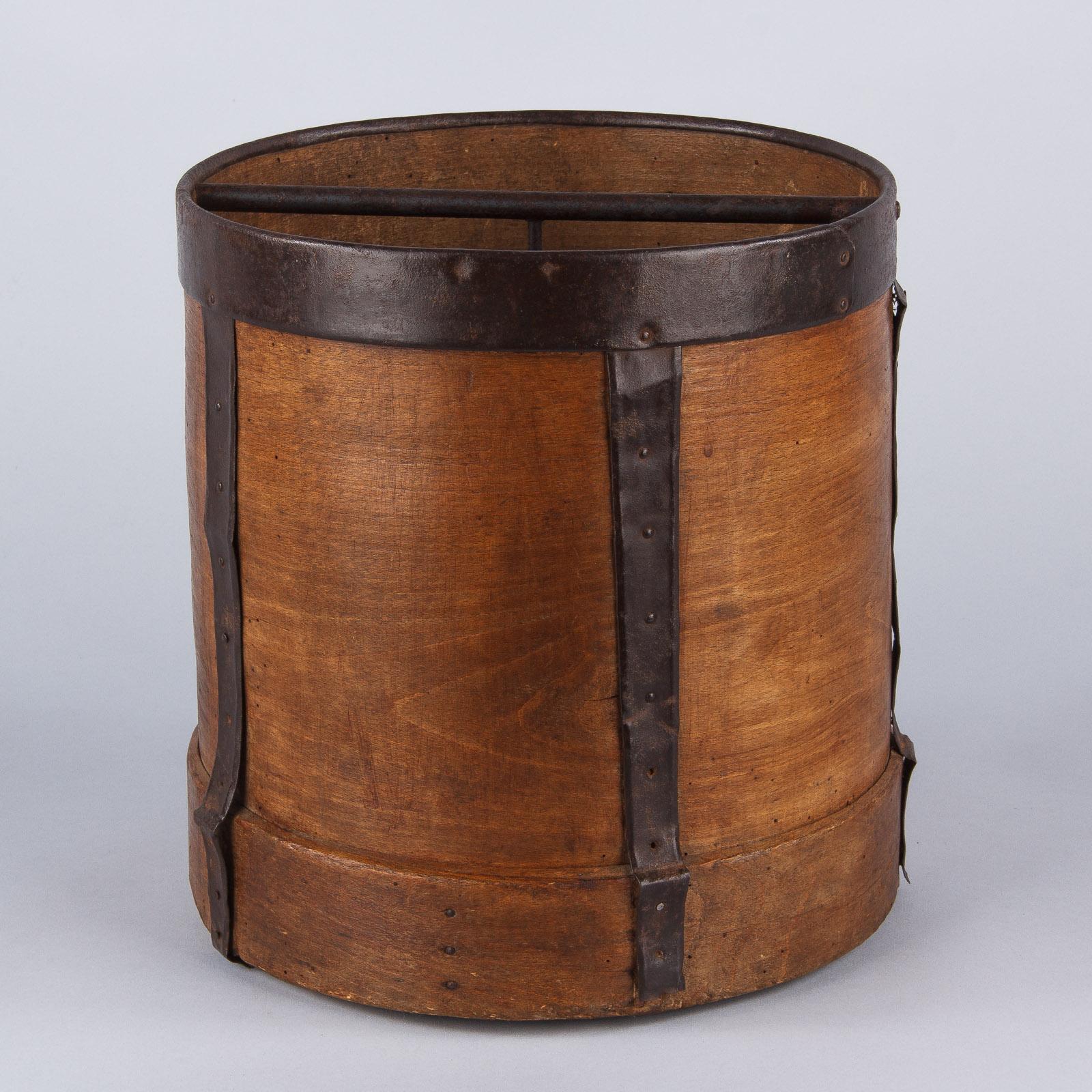 French Wooden Grain Measure, Early 1900s 6