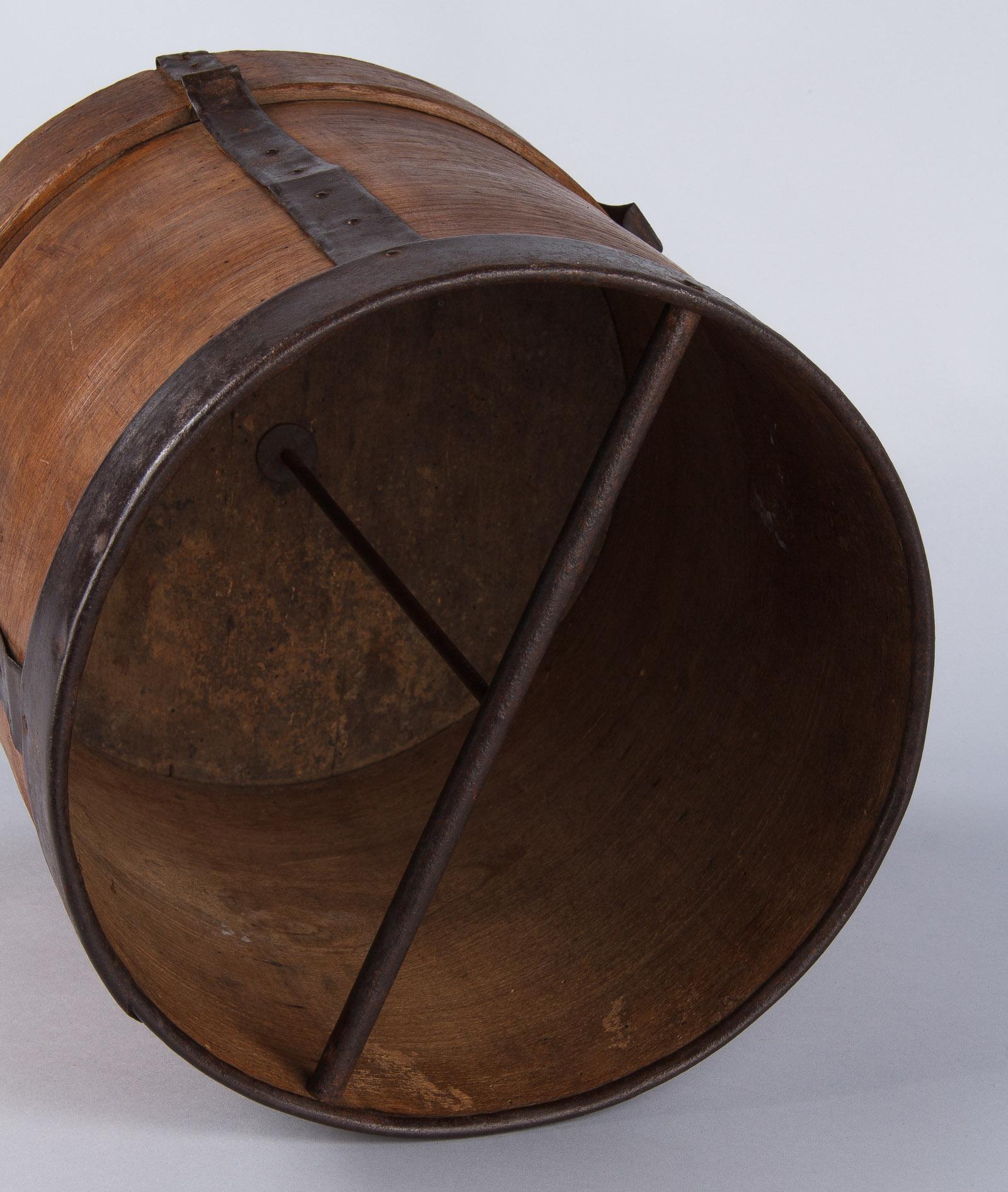 French Wooden Grain Measure, Early 1900s 7