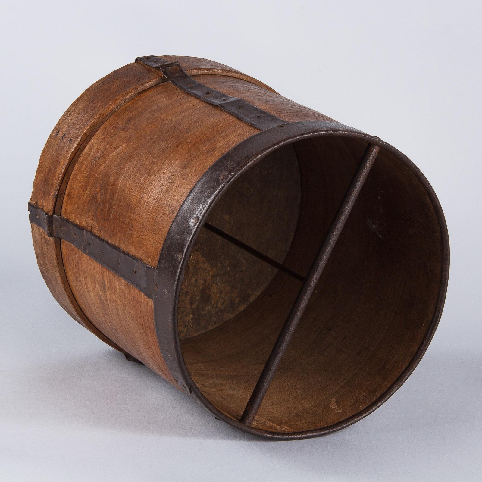 French Wooden Grain Measure, Early 1900s 2