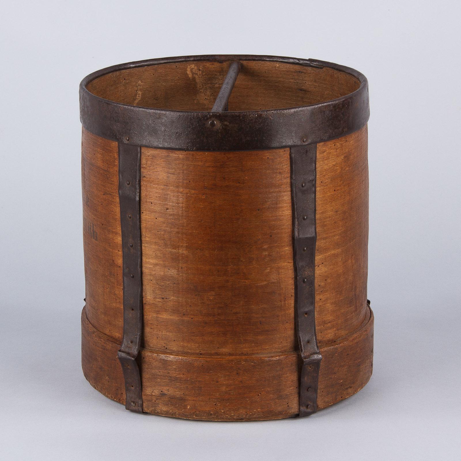 French Wooden Grain Measure, Early 1900s 4