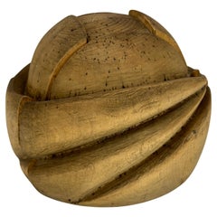French Wooden Hat Form, circa 1910's