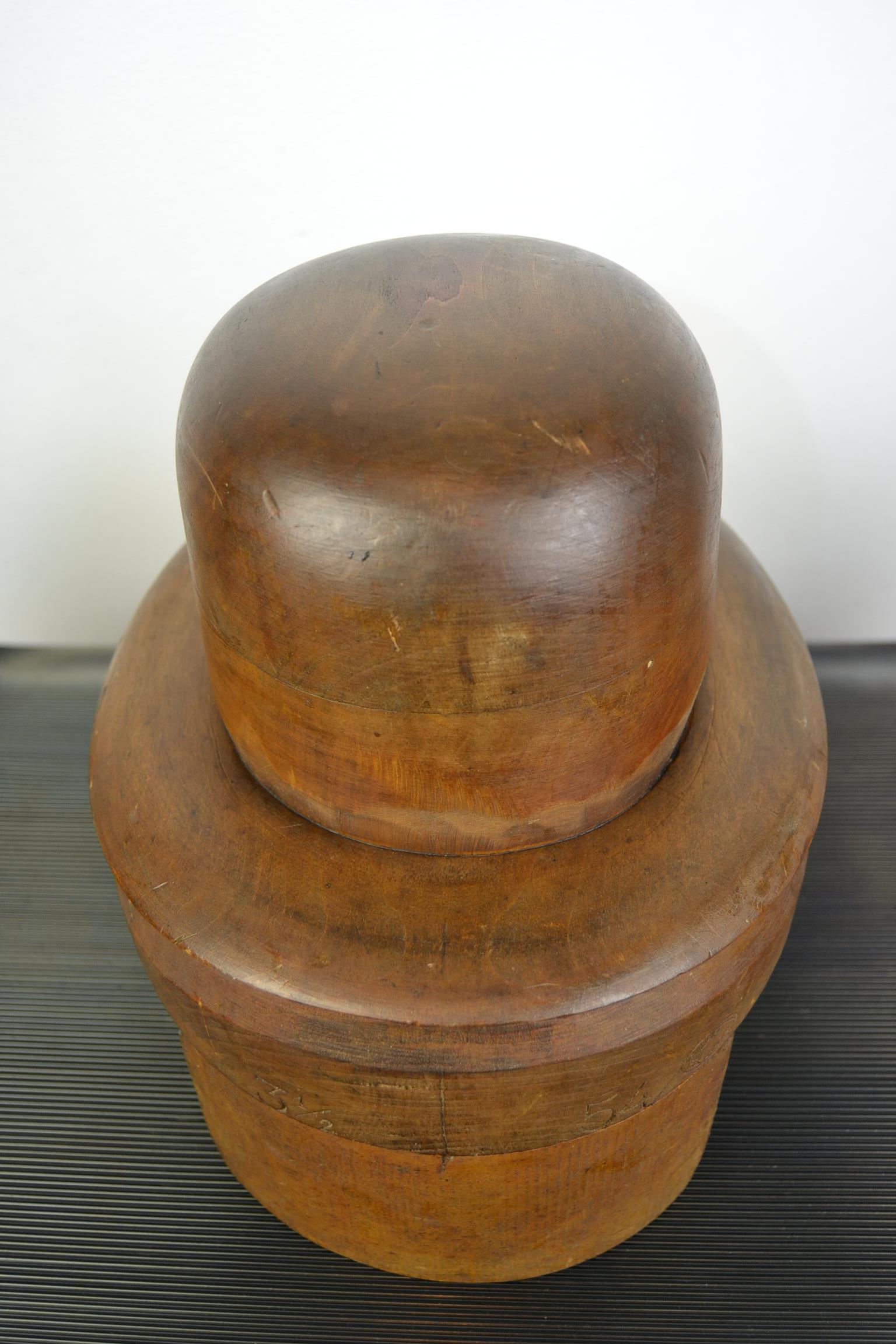 French Wooden Hat Mold, Esperaza France, Folk Art 2