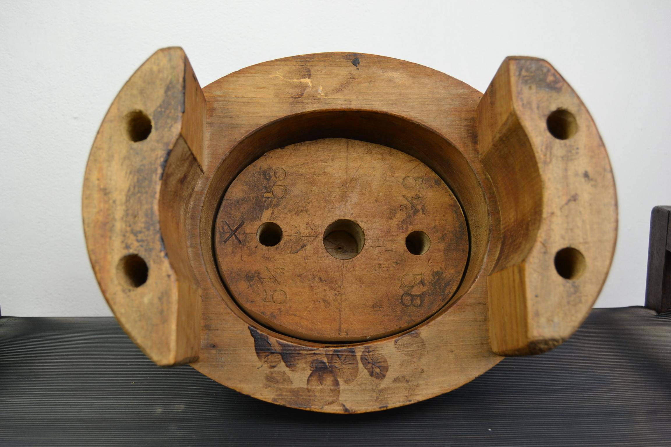 French Wooden Hat Mold, Esperaza France, Folk Art 5