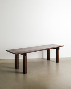French Wooden Mid Century "Brazil" Dining Table By Charlotte Perriand, 1960s