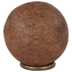 French Wooden Petanque Game Ball, Late 1800s