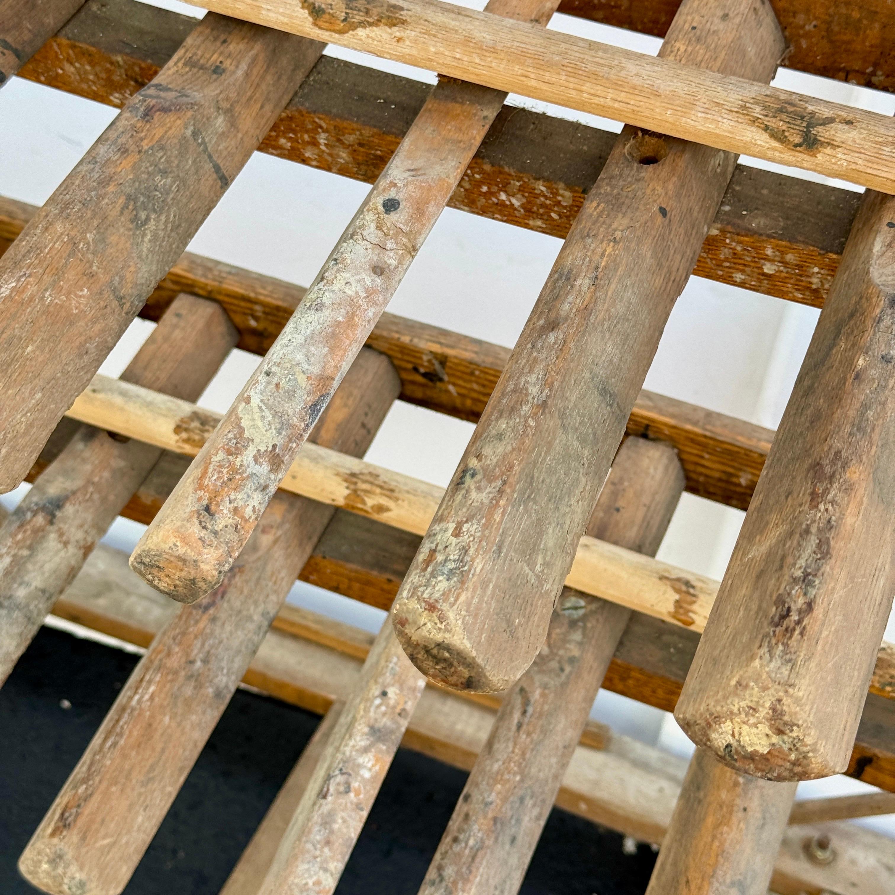 Fatto a mano Carrello portascarpe francese in legno su ruote, anni '20 in vendita