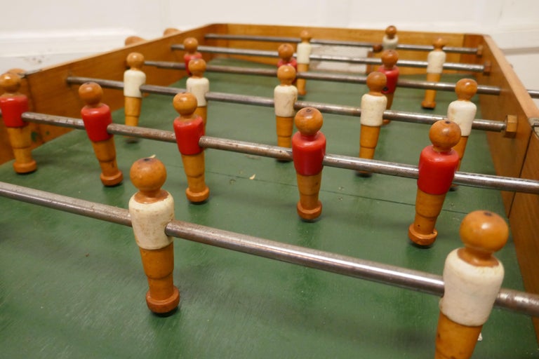 French Wooden Table Top Football Soccer Game For Sale at 1stDibs