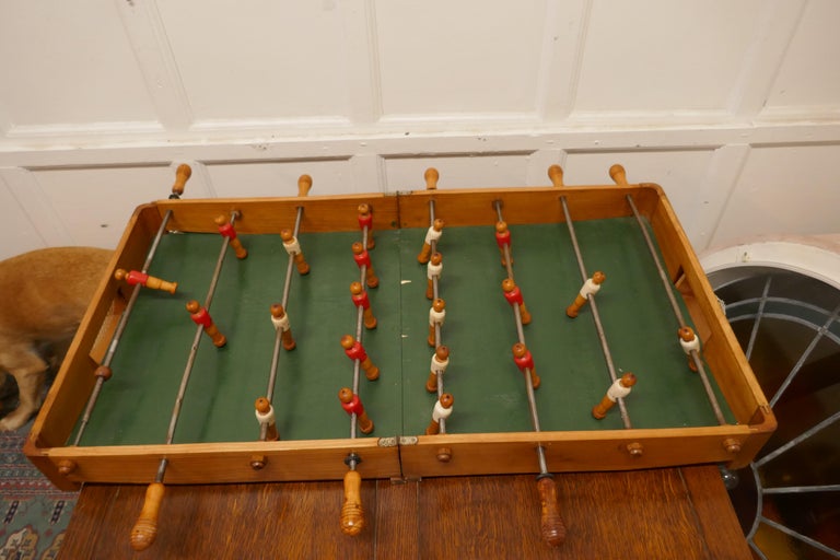 French Wooden Table Top Football Soccer Game For Sale at 1stDibs