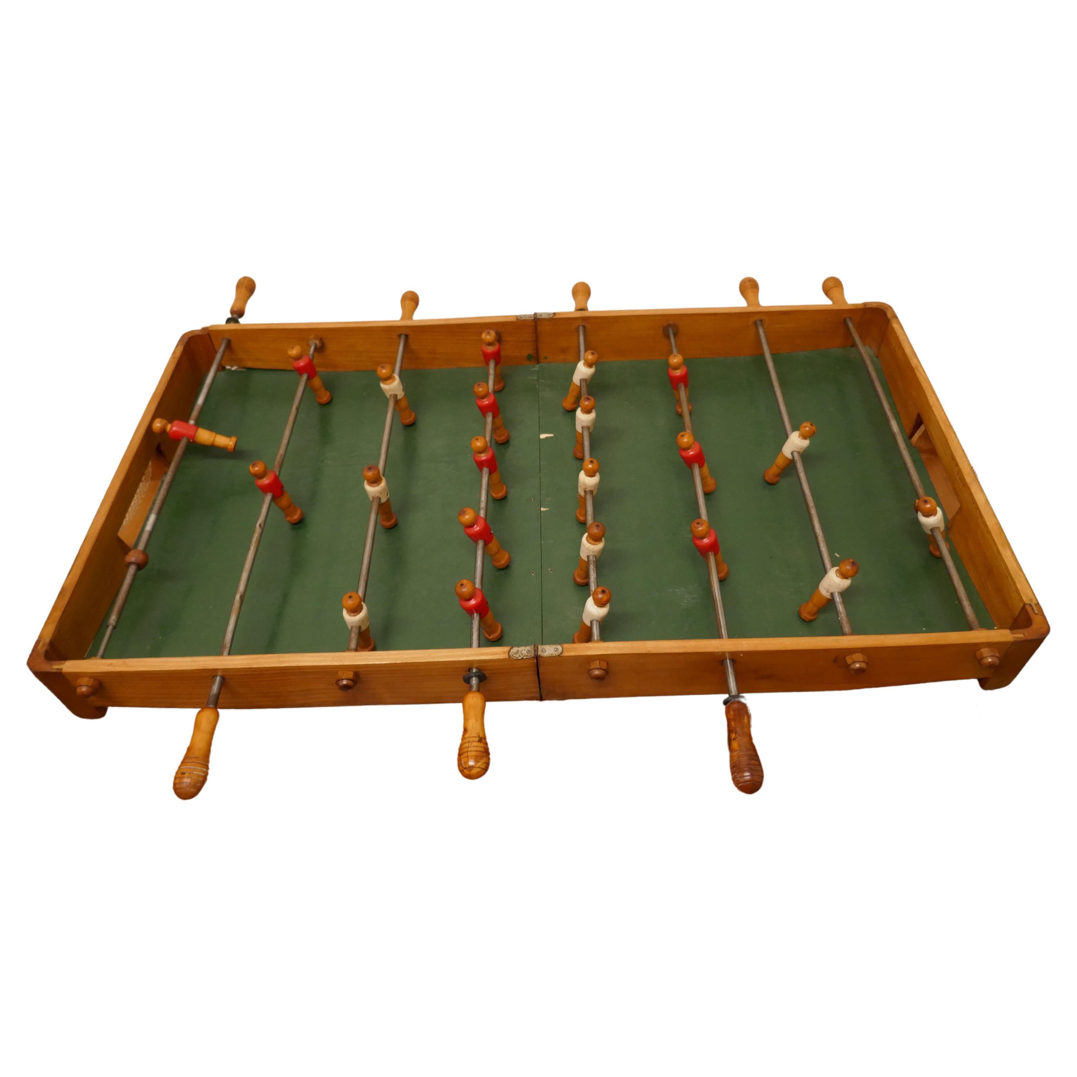 Vintage 70's Foosball Replacement Red Pair Football Soccer Game Man Figures 