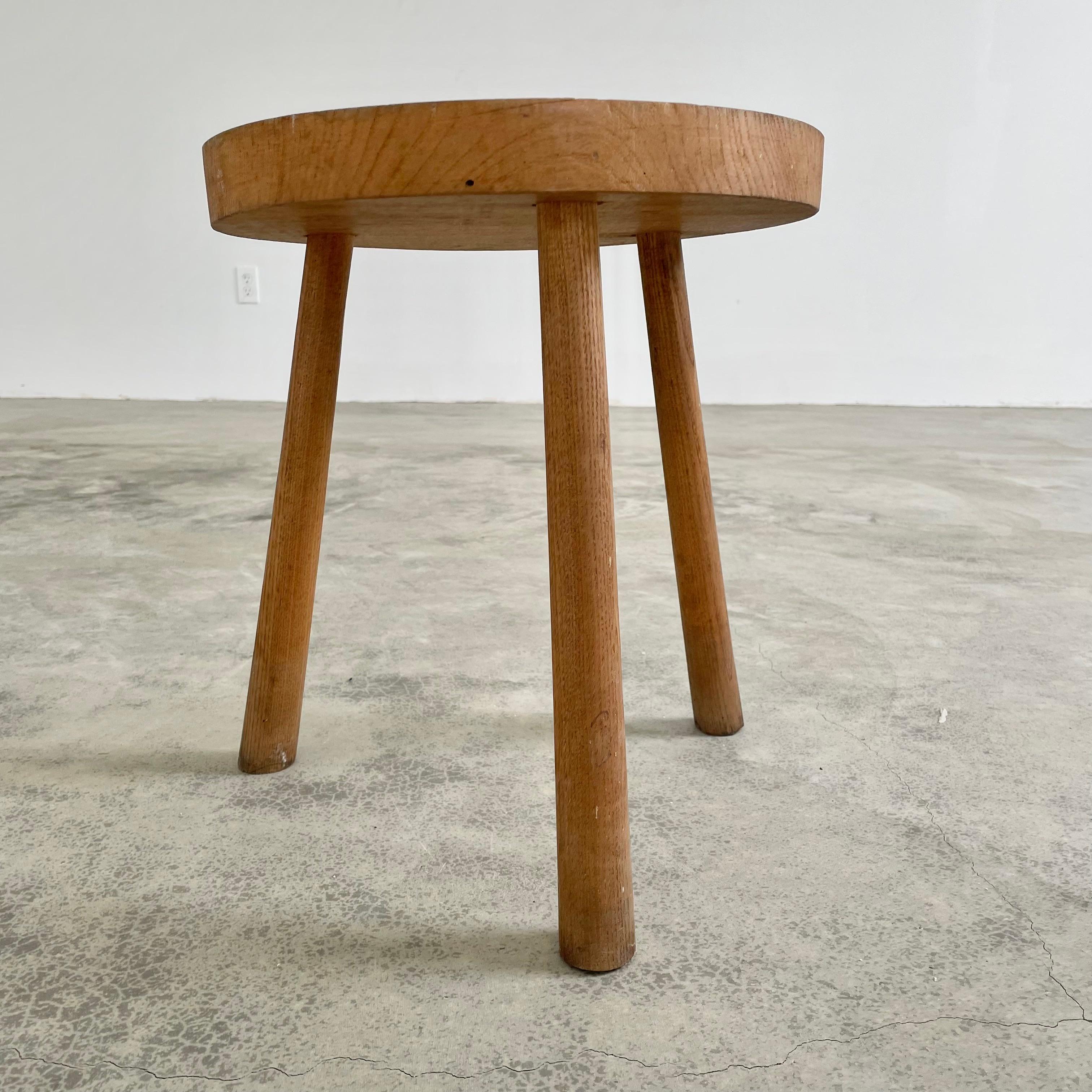 French Wooden Tripod Stool 6