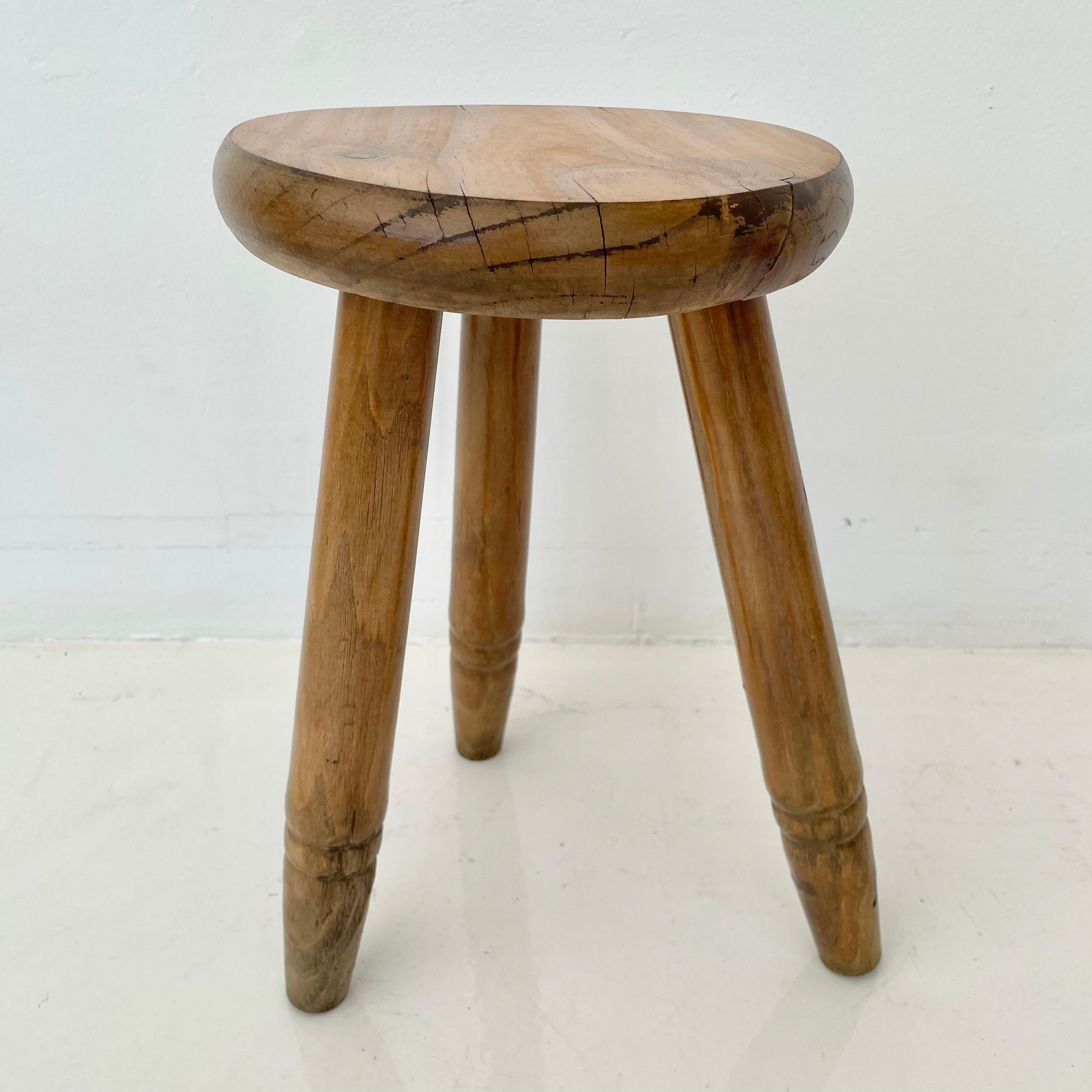 wood tripod stool