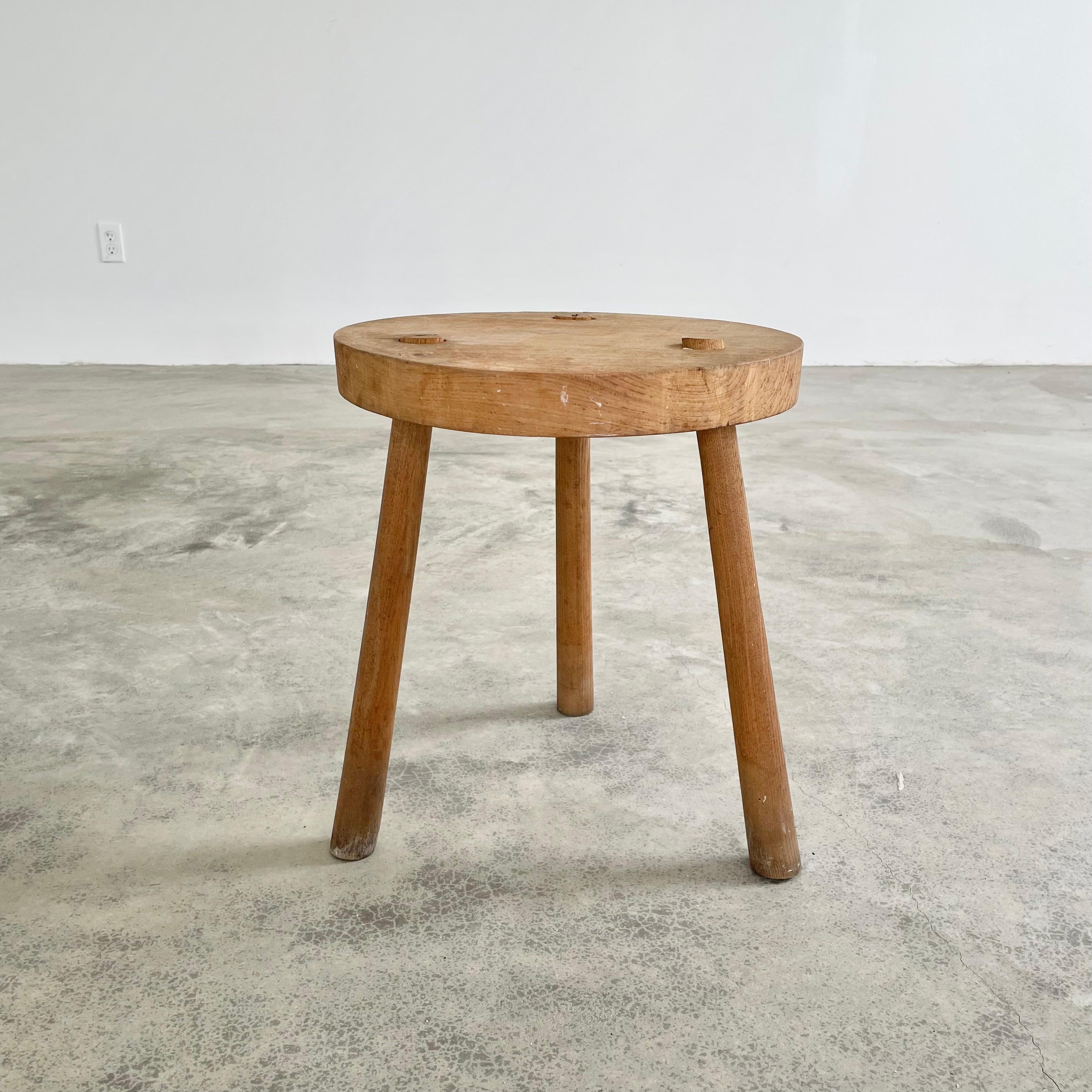 French Wooden Tripod Stool 4