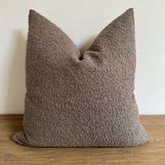 Almohada acentuada de lana francesa y lino Ecorce