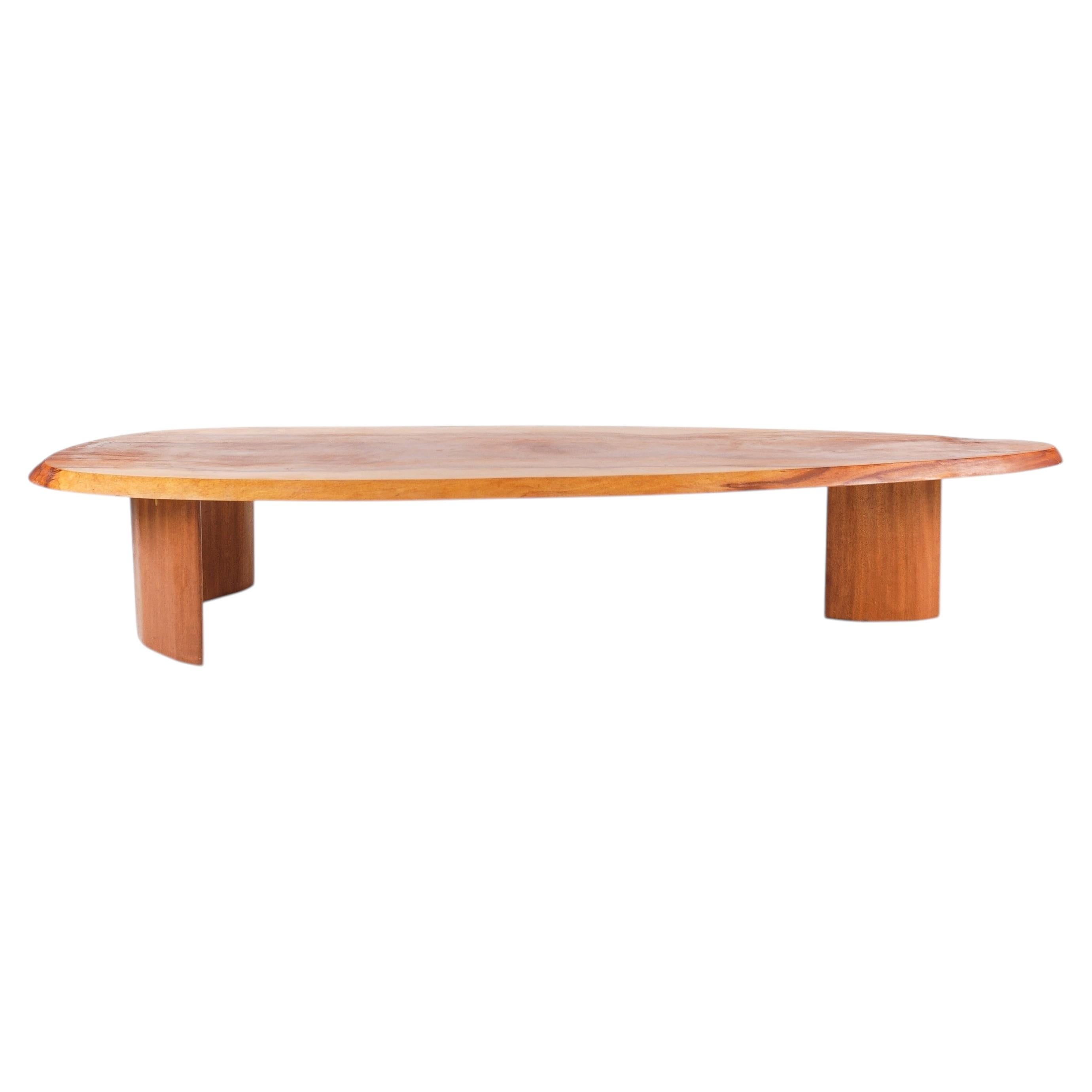 Charlotte Perriand Style Coffee Table, Wood, French Design, Circa 1960