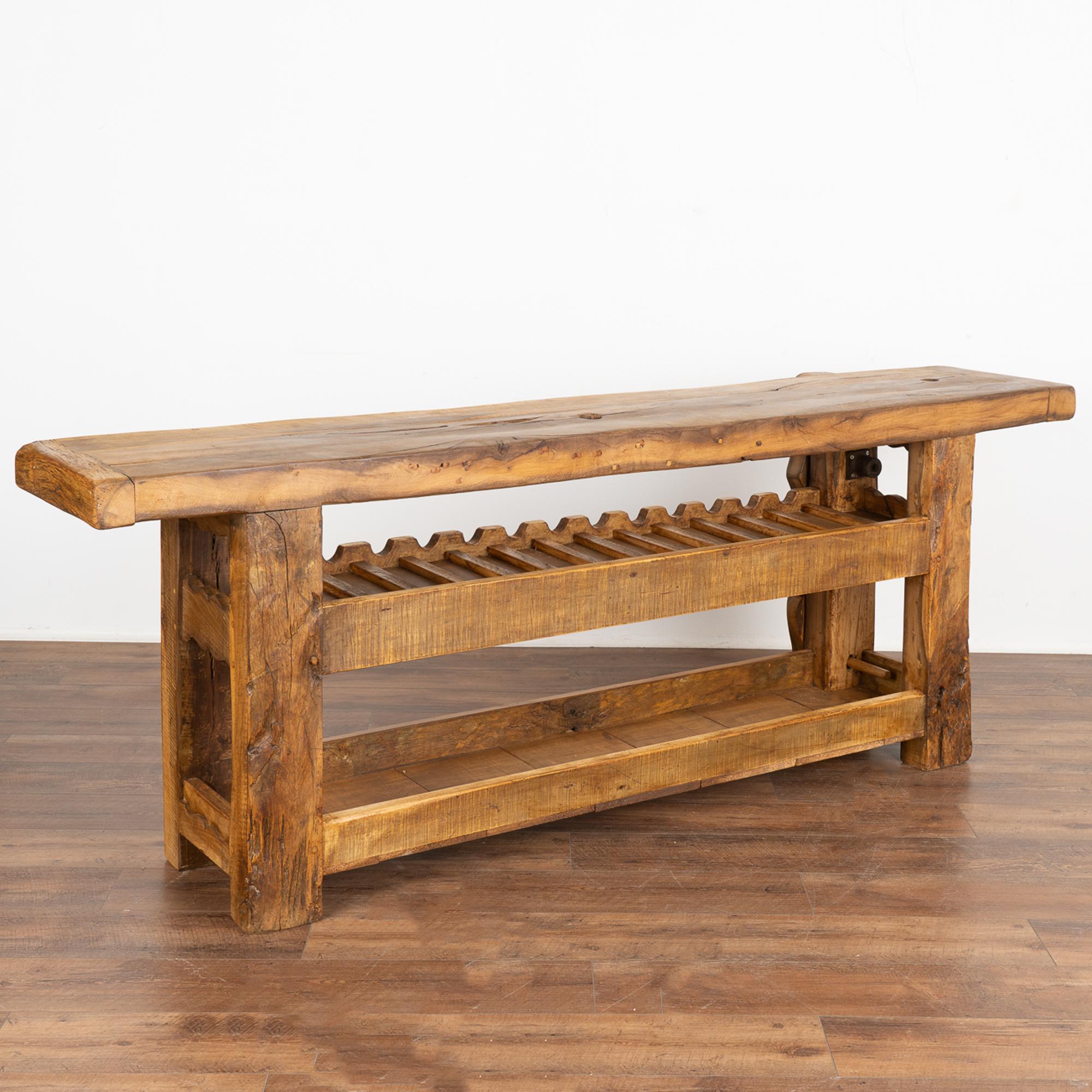 French Work Table Wine Rack Console, circa 1900's 7
