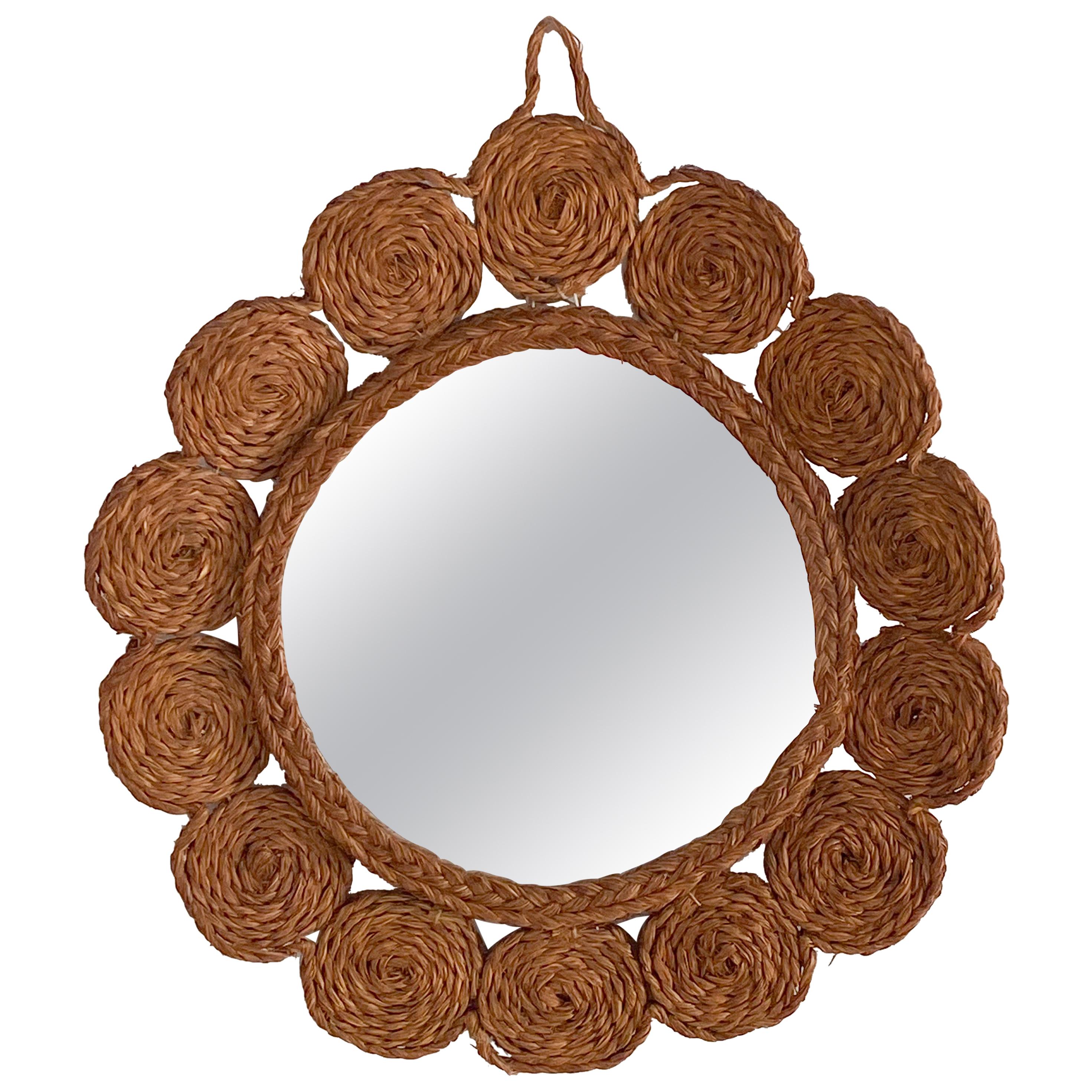 French Woven Seagrass Mirror at 1stDibs | seagrass mirrors, seagrass ...