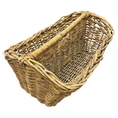 French Woven Wicker Garden Trug