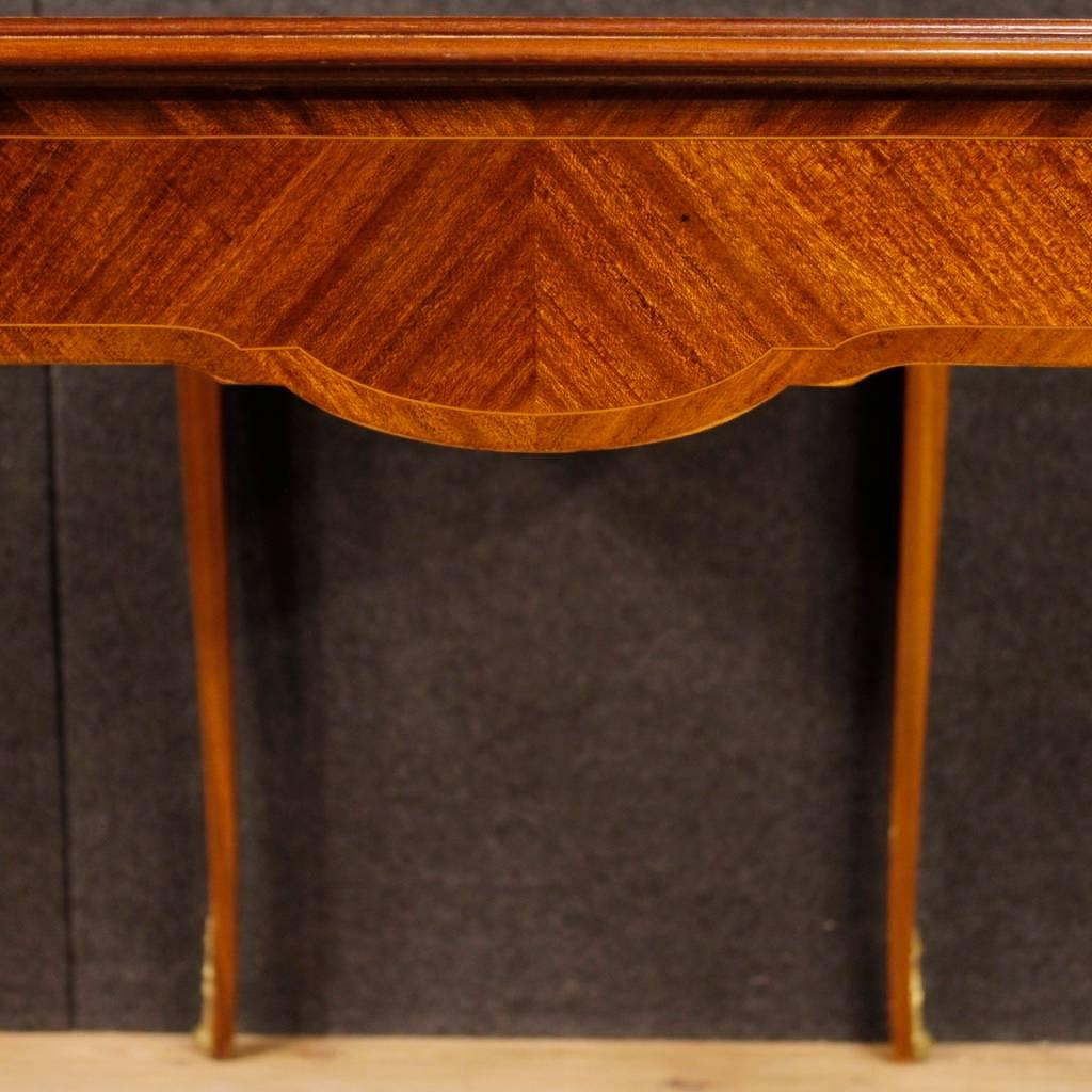 French Writing Desk in Inlaid Mahogany, Maple and Fruitwood from 20th Century 6