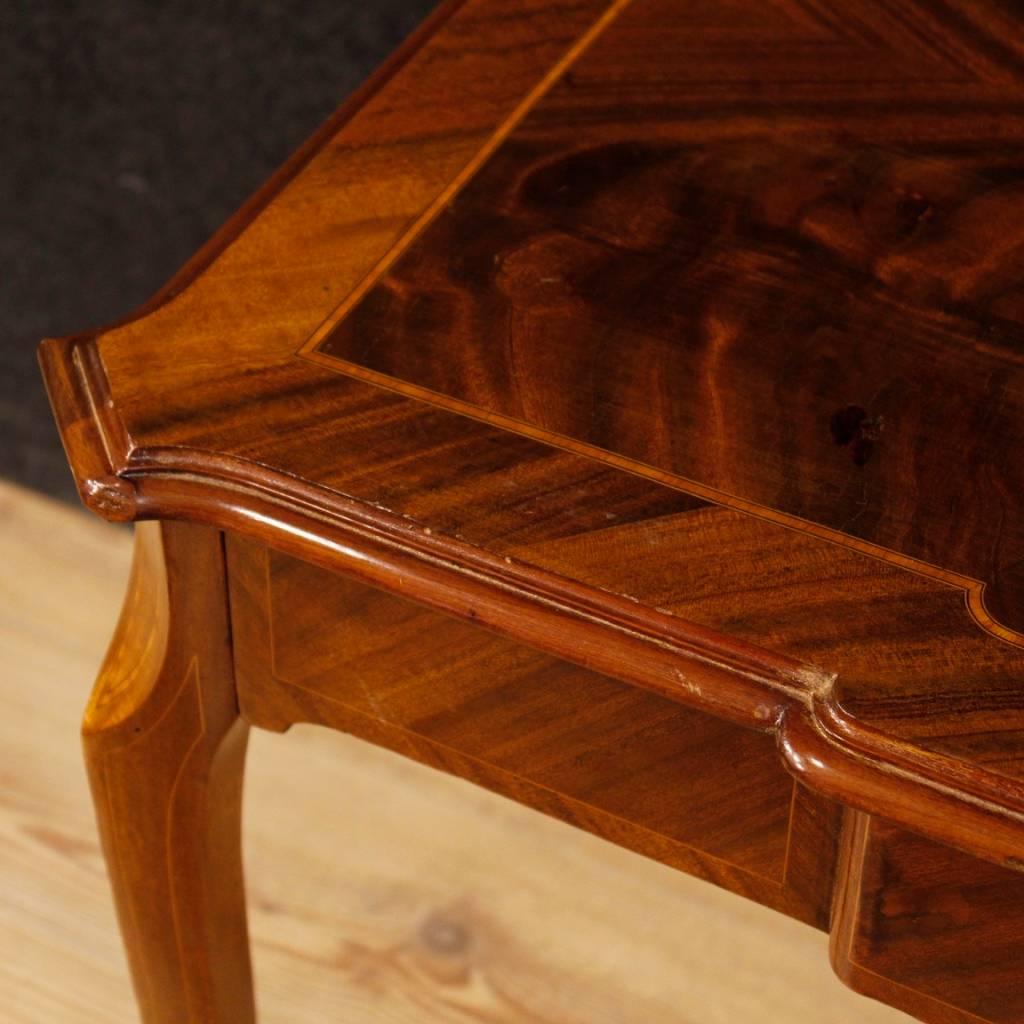 French Writing Desk in Inlaid Mahogany, Maple and Fruitwood from 20th Century 4