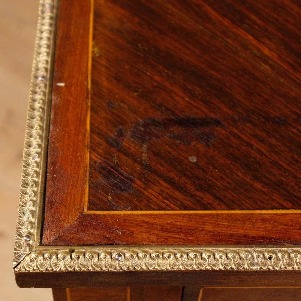 French Writing Desk in Inlaid Wood in Louis XVI Style from 20th Century 4