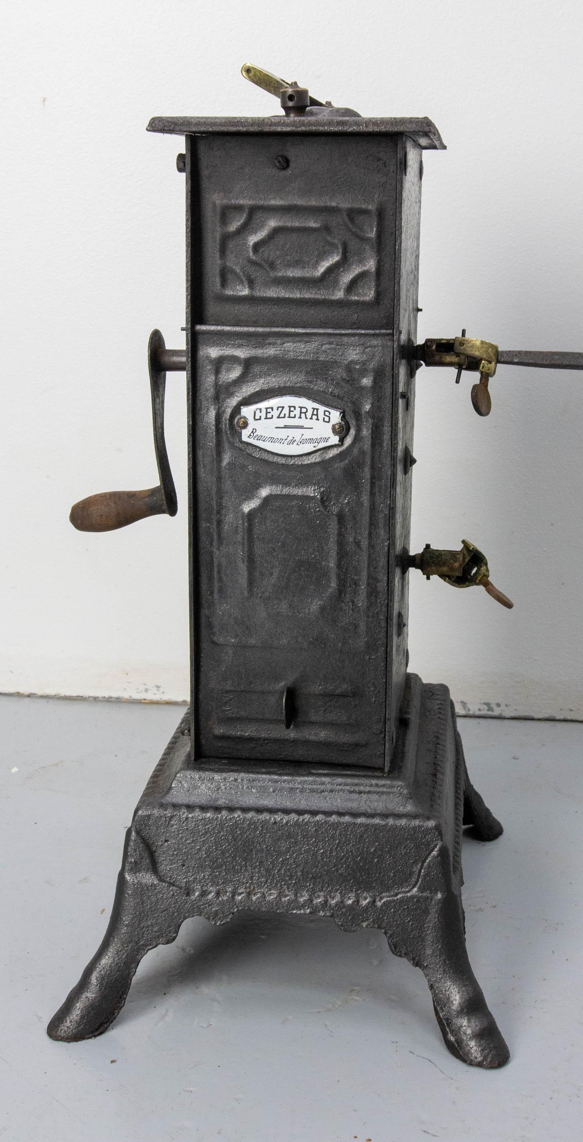 Provincial français Épingle de rotisserie mécanique française en fer forgé, 19ème siècle en vente