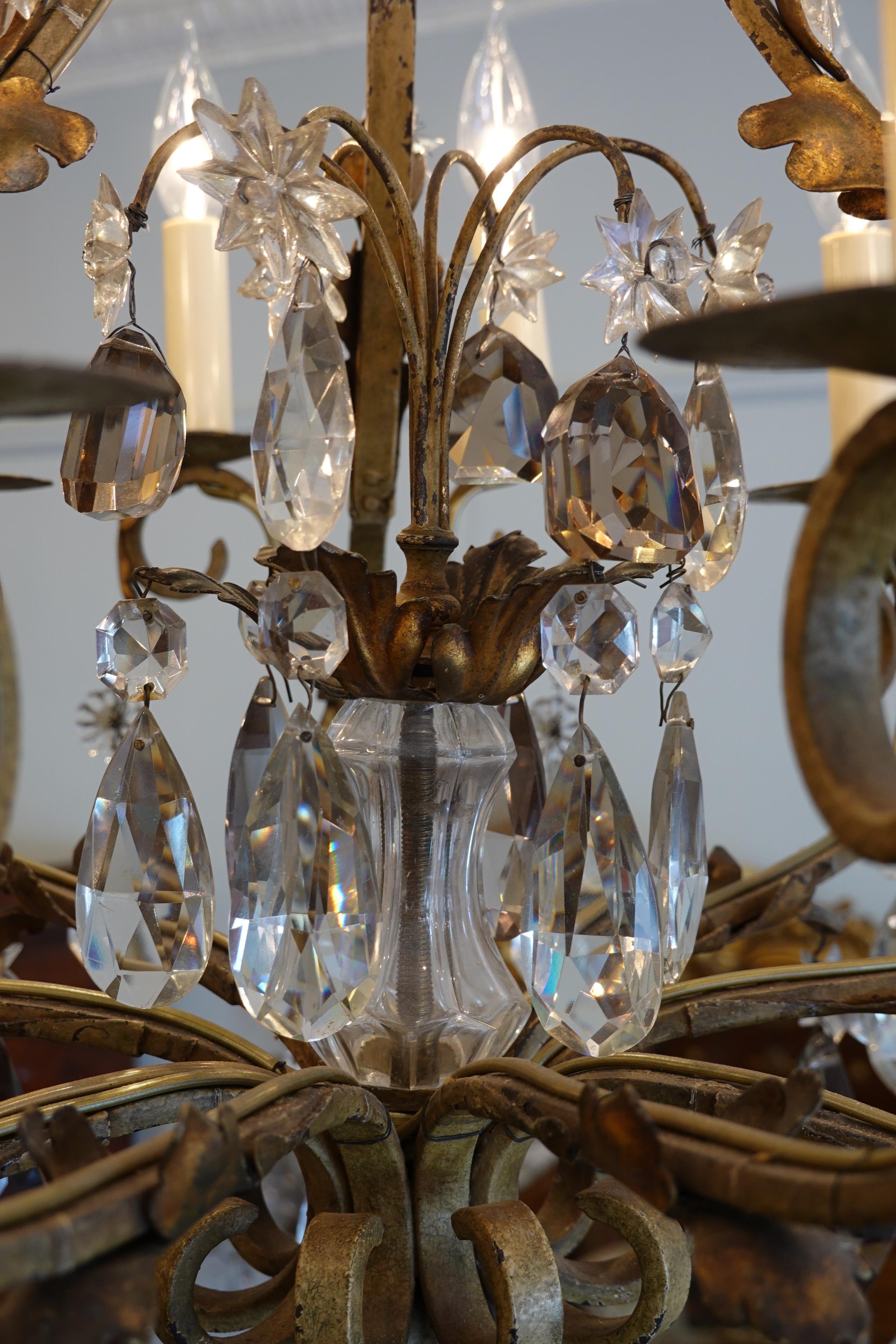 french iron chandelier