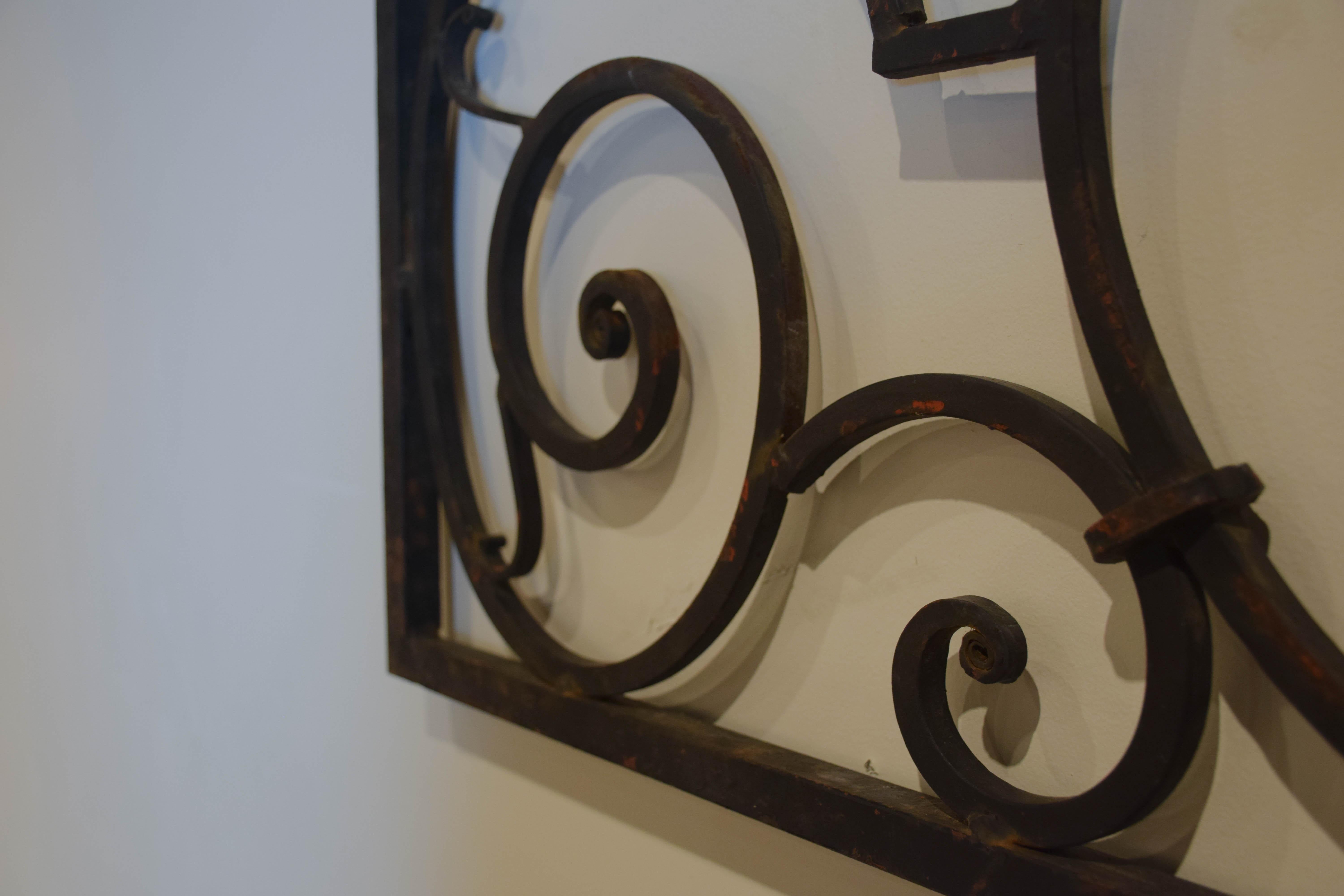 French Wrought Iron Architectural Panel 5