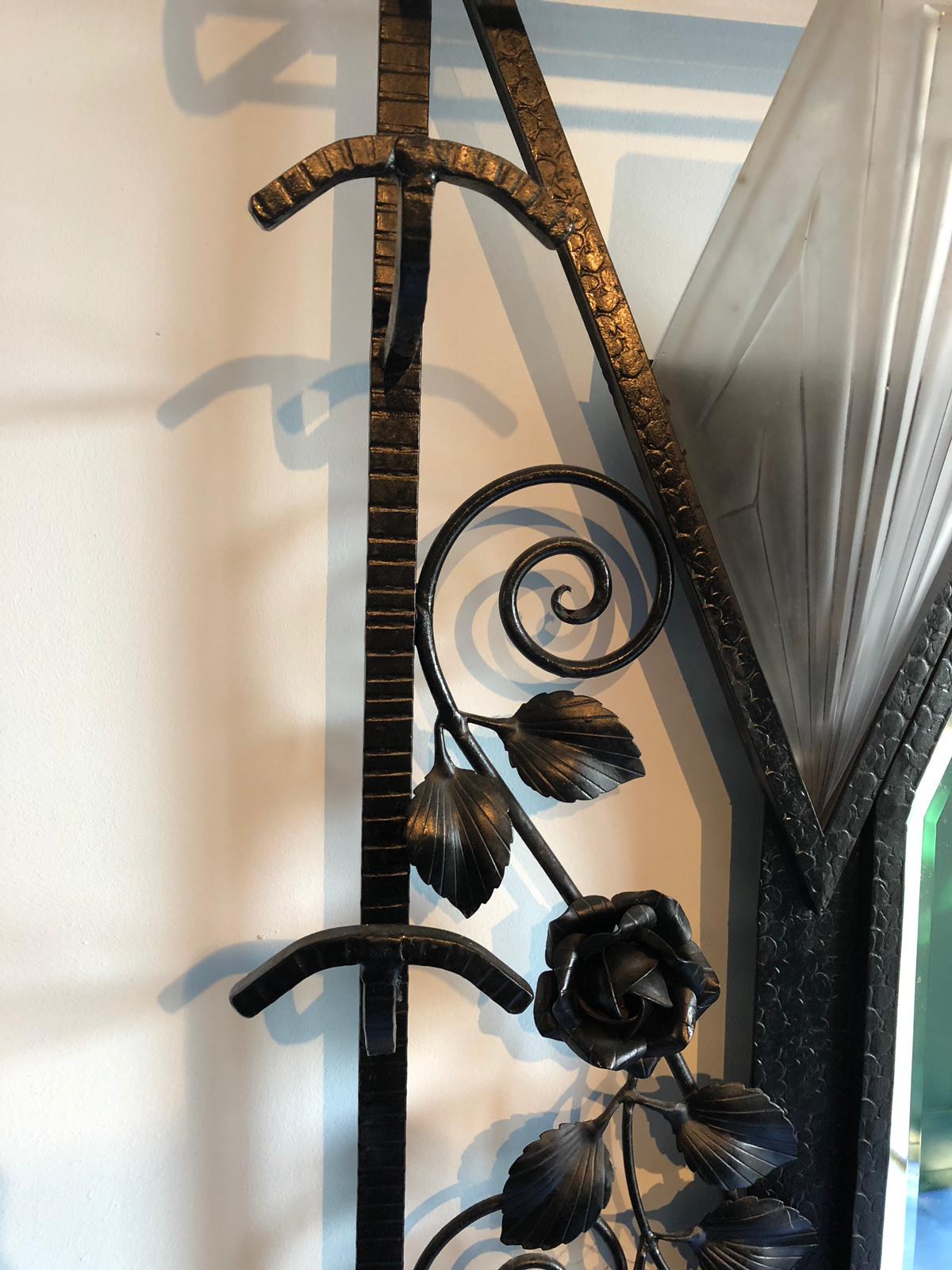 french wrought iron coat stand