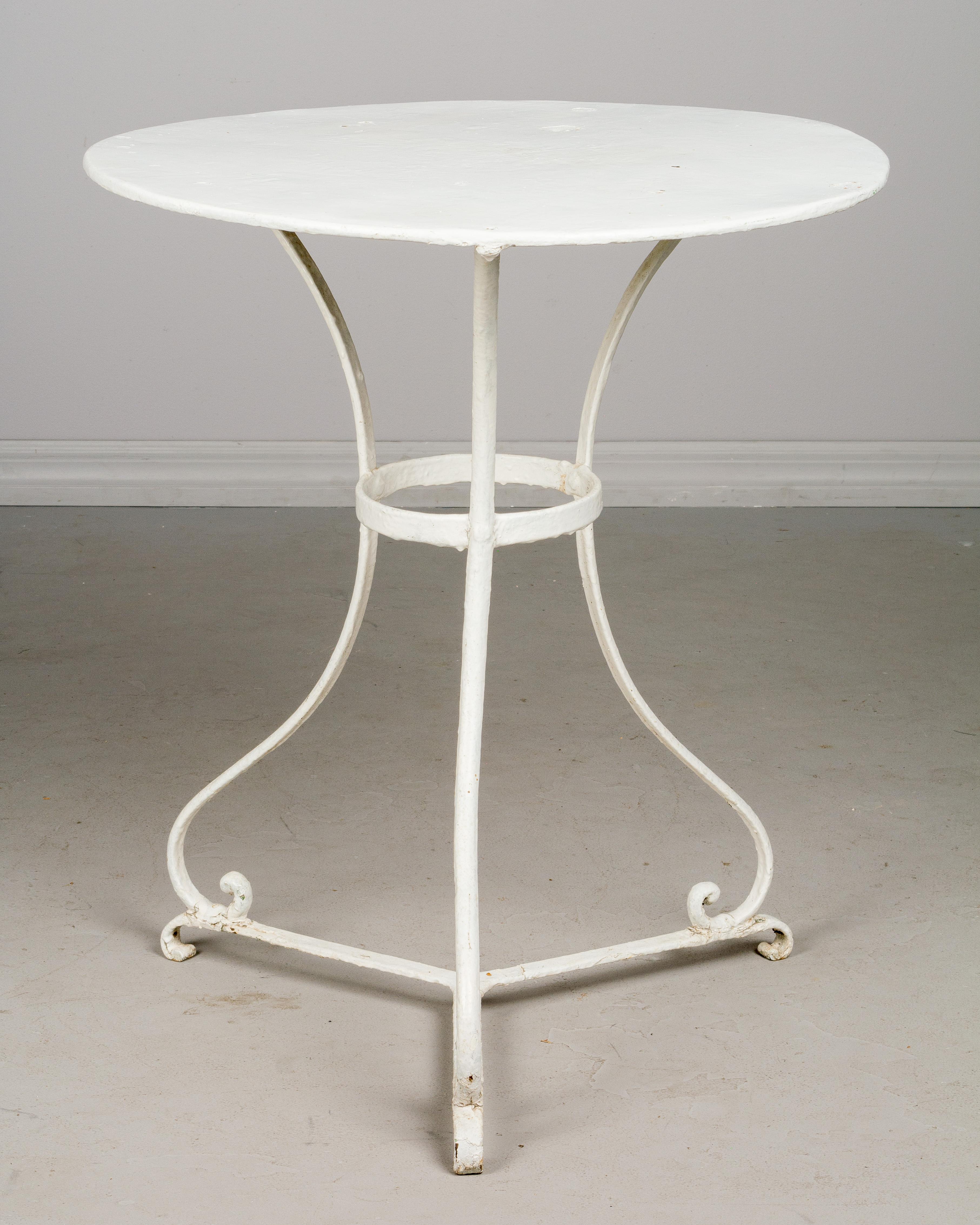 Country French Wrought Iron Bistro Table