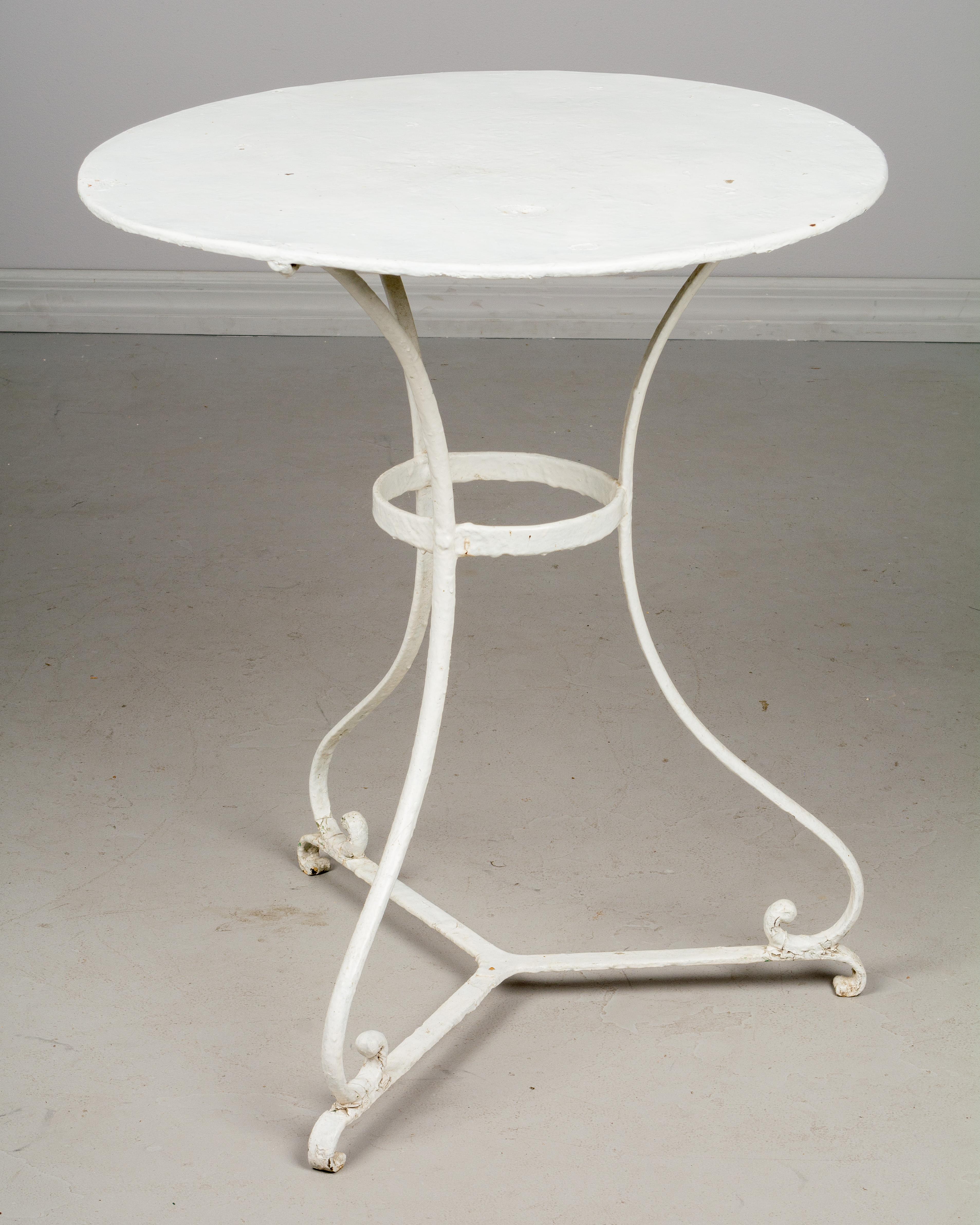 French Wrought Iron Bistro Table 1