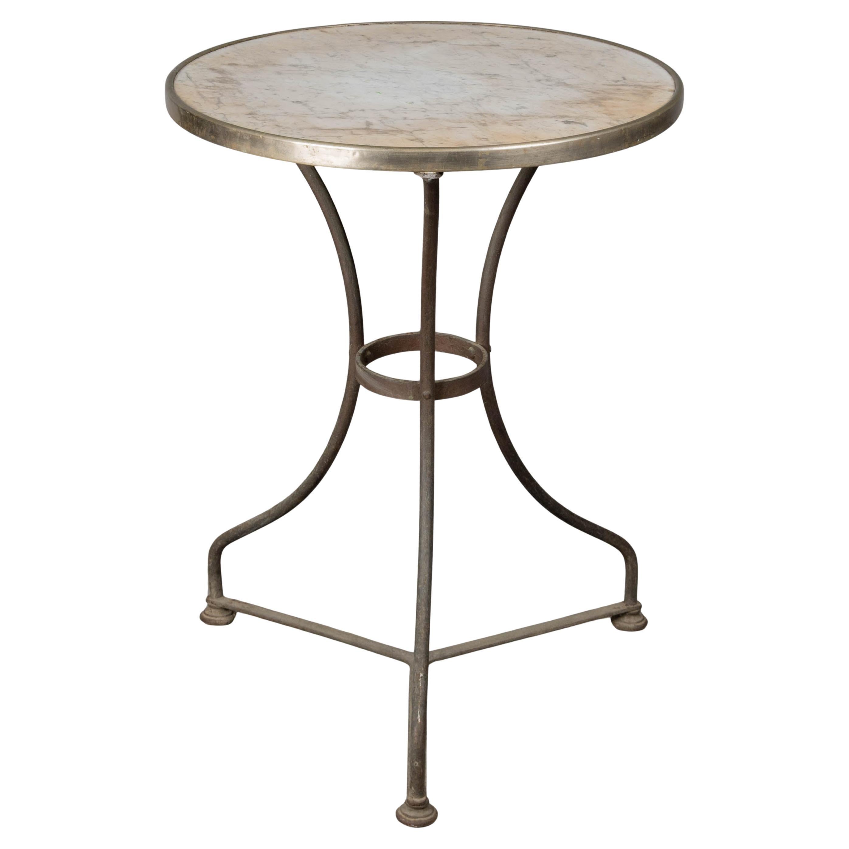 Table de bistrot en fer forgé en vente