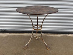 French Wrought Iron Bistro Table Or Garden Table